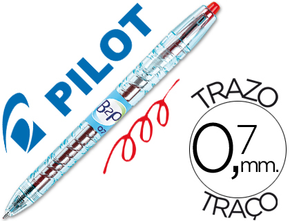 Bolígrafo Pilot B2P tinta gel roja